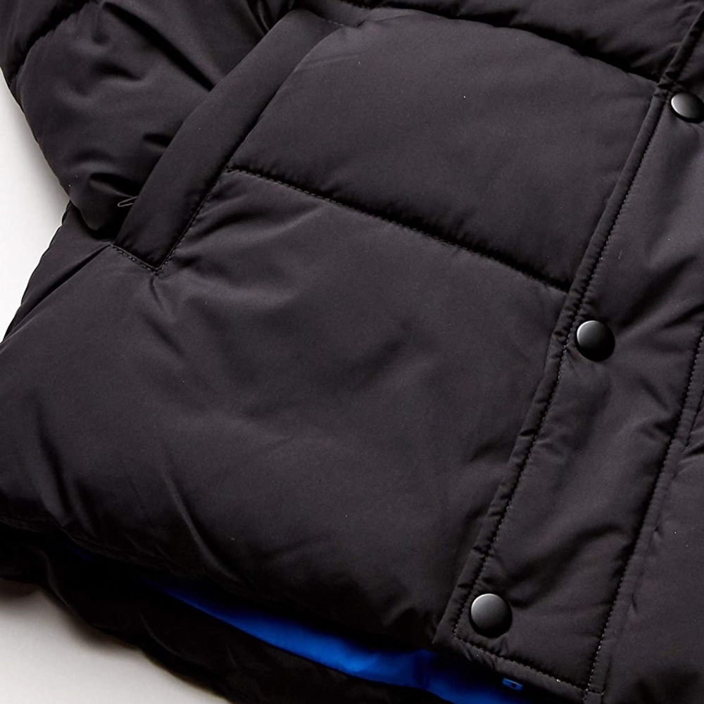 Toddler 2T puffer quilted jacket hooded black - Picture 3 of 3